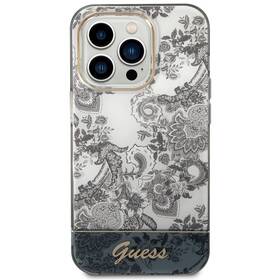 Kryt na mobil Guess Toile De Jouy na Apple iPhone 14 Pro (GUHCP14LHGPLHG) šedý