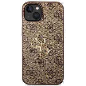 Kryt na mobil Guess 4G Metal Logo na Apple iPhone 14 Plus (GUHCP14M4GMGBR) hnědý