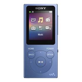 MP3 přehrávač Sony NWE393 modrý