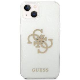 Kryt na mobil Guess Big 4G Full Glitter na Apple iPhone 14 Plus (GUHCP14MPCUGL4GTR) průhledný