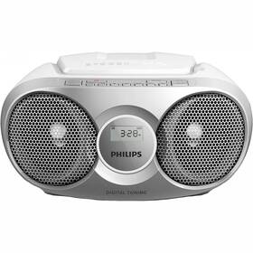 Radiopřijímač s CD Philips AZ215S stříbrný