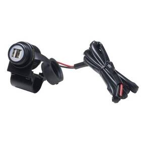 Nabíječka Interphone 2xUSB výstupem pro motocykly, připojení na baterii, 2A (ACCMOTO2USB)