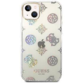 Kryt na mobil Guess Peony Glitter na Apple iPhone 14 Plus (GUHCP14MHTPPTH) bílý