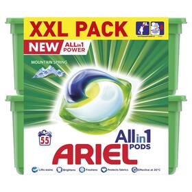 Kapsle na praní Ariel Allin1 gelové kapsle Mountain Spring 55ks