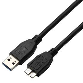 Kabel GoGEN USB A/micro USB B 3.0, 1,5m (MICUSB150MM14) černý