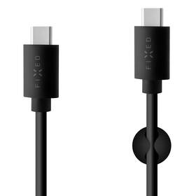 Kabel FIXED USB-C/USB-C a podporou PD, USB 2.0, 60W, 1m (FIXD-CC-BK) černý