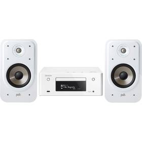 Mikrosystém Denon RCD-N10 CEOL + reproduktory Polk Signature S20E bílý