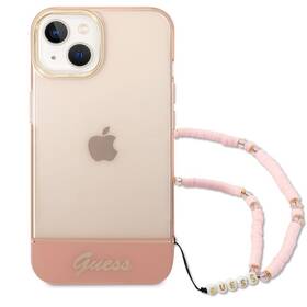 Kryt na mobil Guess Camera Outline Translucent na Apple iPhone 14 (GUHCP14SHGCOHP) růžový