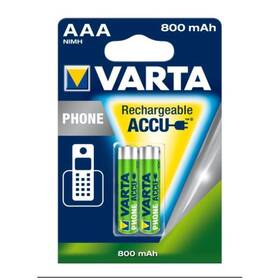 Baterie nabíjecí Varta Phone Rechargeable Accu AAA, HR03, 800mAh, Ni-MH, blistr 2ks