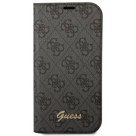 Pouzdro na mobil flipové Guess 4G Metal Camera Outline Book na Apple iPhone 14 (GUBKP14SHG4SHK) černé