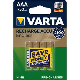 Baterie nabíjecí Varta Endless HR03, AAA, 750mAh, Ni-MH, blistr 4ks (56673101404)