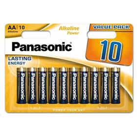 Baterie alkalická Panasonic ALKALINE POWER AA, LR06, blistr 10ks (LR6APB/10BW)