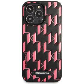 Kryt na mobil Karl Lagerfeld Monogram Plaque na Apple iPhone 13 Pro (KLHCP13LMNMP1P) růžový
