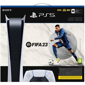 Herní konzole Sony PlayStation 5 Digital + FIFA 23 (PS711000035697) bílá