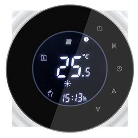 Termostat iQtech SmartLife GBLW-B, WiFi termostat pro podlahové vytápění (IQTGBLW-B) černý