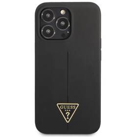 Kryt na mobil Guess Line Triangle na Apple iPhone 13 Pro (GUHCP13LSLTGK) černý