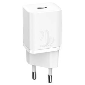 Nabíječka do sítě Baseus Super Si Quick Charger, 20W + USB-C/Lightning kabel 1m (TZCCSUP-B02) bílá