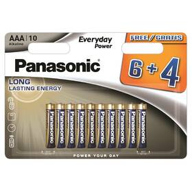 Baterie alkalická Panasonic Everyday Power AAA, LR03, blistr 6 + 4ks (LR03EPS/10BW 6+4F)