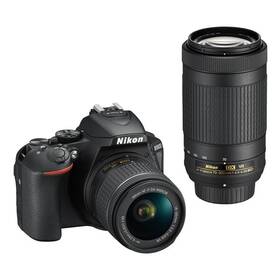 Digitální fotoaparát Nikon D5600 + 18-55 AF-P VR + 70-300 AF-P VR (VBA500K004) černý