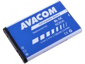 Baterie Avacom pro Nokia 6230, N70, Li-Ion 1100mAh (náhrada BL-5C) (GSNO-BL5C-S1100A)