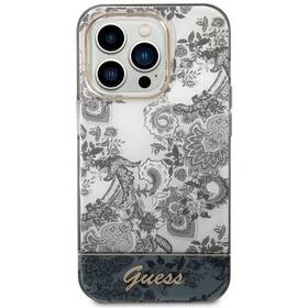 Kryt na mobil Guess Toile De Jouy na Apple iPhone 14 Pro Max (GUHCP14XHGPLHG) šedý