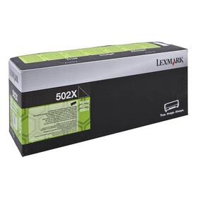 Toner Lexmark 50F2X00, 10000 stran, 502X, pro MS410D, 410DN, 510DN, 610DE, 610DN, (50F2X00) černý