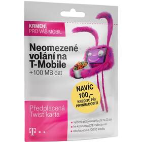 SIM karta T-Mobile SIM s kreditem T-mobile Twist V síti 200 Kč kredit - hlasové volání (719100)