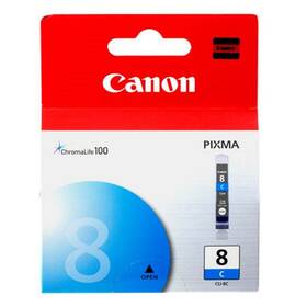 Inkoustová náplň Canon CLI-8C, 420 stran - originální (0621B001) modrá