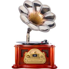 Gramofon Ricatech RMC360 dřevo