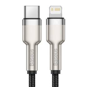 Kabel Baseus Cafule USB-C/Lightning PD 20W, 0,25m (CATLJK-01) černý