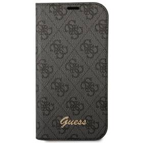 Pouzdro na mobil flipové Guess 4G Metal Camera Outline Book na Apple iPhone 14 Plus (GUBKP14MHG4SHK) černé