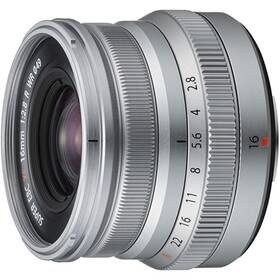 Objektiv Fujifilm XF16 mm f/2.8 R WR stříbrný