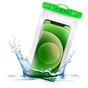 Pouzdro na mobil sportovní FIXED Float, IPX8 (FIXFLT-LM) zelené