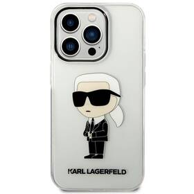 Kryt na mobil Karl Lagerfeld IML Ikonik NFT na Apple iPhone 14 Pro (KLHCP14LHNIKTCT) průhledný