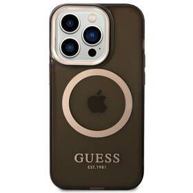 Kryt na mobil Guess Translucent MagSafe na Apple iPhone 14 Pro Max (GUHMP14XHTCMK) černý