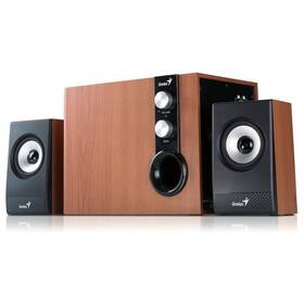 Reproduktory Genius SW-HF 1205 2.1 Verze II. (31730012400) černé/hnědé