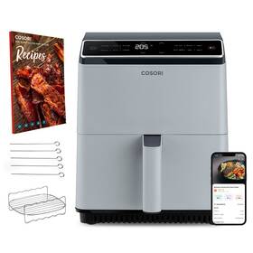 Fritéza horkovzdušná COSORI Dual Blaze Smart 6,4 l šedá