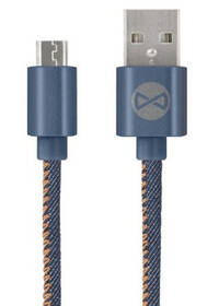 Kabel Forever USB/ Micro USB, 1m modrý