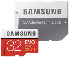 Paměťová karta Samsung Micro SDHC EVO+ 32GB UHS-I U1 (95R/20W) + adapter (MB-MC32GA/EU)