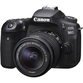 Digitální fotoaparát Canon EOS 90D + 18-55 IS STM černý