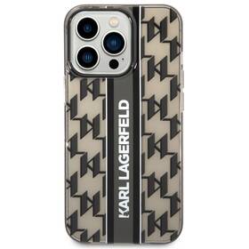 Kryt na mobil Karl Lagerfeld Monogram Vertical Stripe na Apple iPhone 14 Pro Max (KLHCP14XHKLSPCK) černý