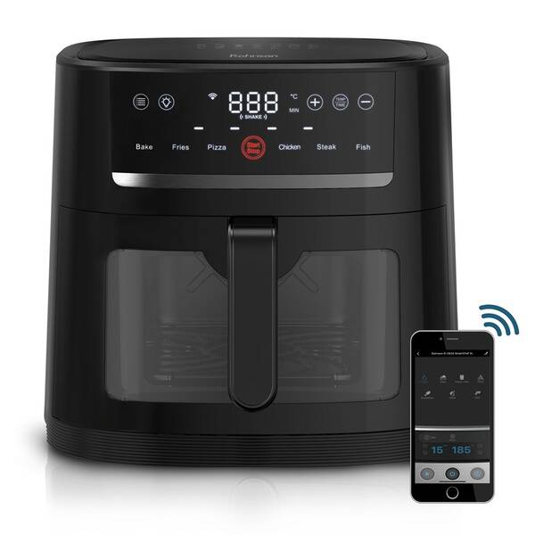 Fritéza horkovzdušná Rohnson R-2834 SmartChef XL Wi-Fi 8 l černá barva
