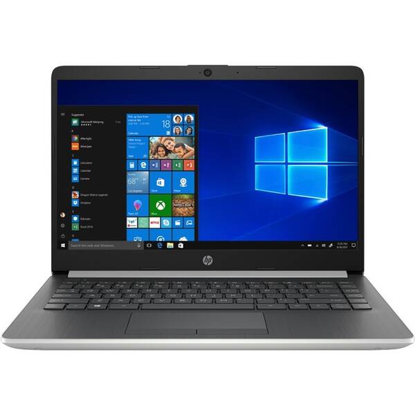 Notebook HP 14-dk0002nc stříbrná barva
