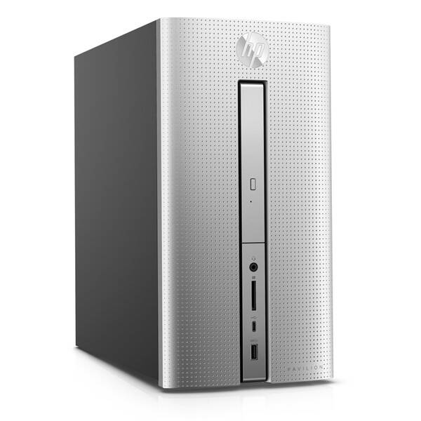 Stolní počítač HP 570-p051nc stříbrná barva
