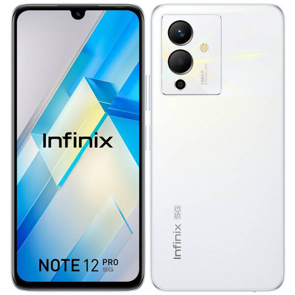 Mobilní telefon Infinix Note 12 Pro 5G 8 GB / 128 GB bílá barva
