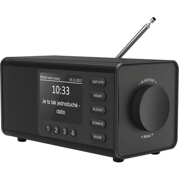 Radiopřijímač s DAB+ Hama DR1000 černá barva
