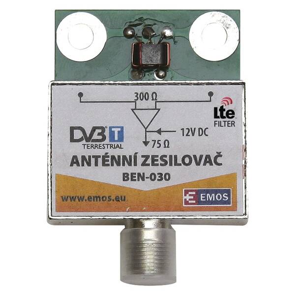 Zesilovač EMOS anténní předzesilovač 30dB VHF/UHF 
