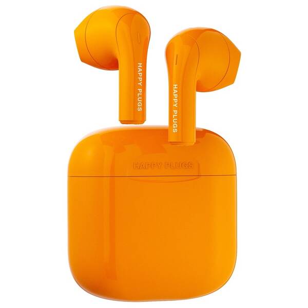 Sluchátka Happy Plugs Joy oranžová barva
