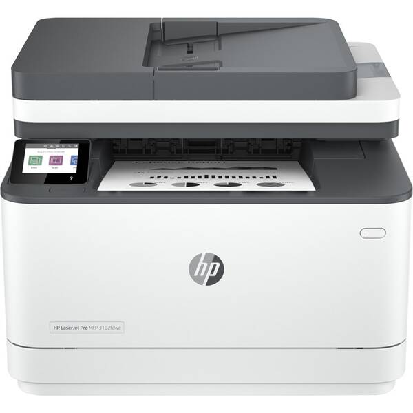 Tiskárna multifunkční HP LaserJet Pro MFP 3102fdwe bílá barva
