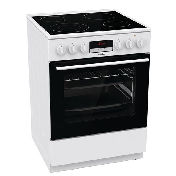 Sklokeramický sporák Mora C 8668 BW6 bílá barva
